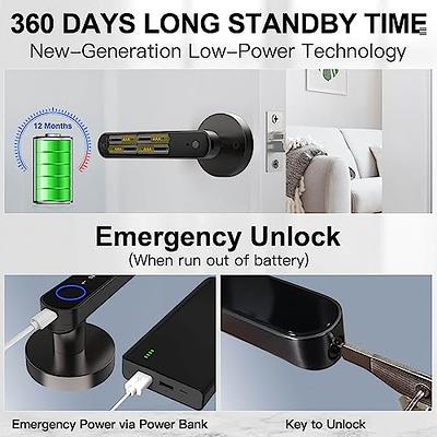 eLinkSmart Fingerprint Door Lock, Keyless Entry Door Lock with