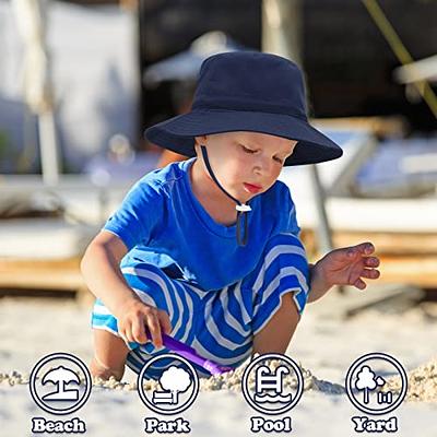 Infant Sun Hat Baby Boy Hat Baby Sun Hats 0-6 Months Baby Hats Summer Beach  Baby Swim Hat for Boys Navy & Grey - Yahoo Shopping