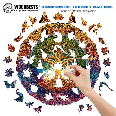 WOODBESTS Wooden Jigsaw Puzzles for Adults Kids  