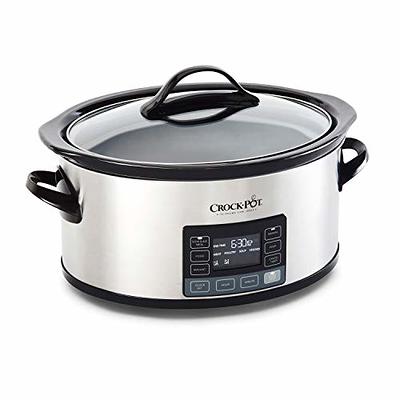  WESTON BRANDS 2-in-1 Indoor Electric Smoker & Programmable Slow  Cooker, 6 Quart, With 3-Tier Smoking Rack for Meat, Cheese and More,  Dishwasher Safe Crock, Temperature Probe, Black (03-2500-W): Home & Kitchen