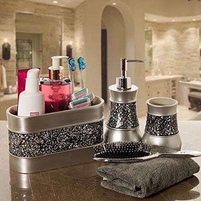 LEICURACE Glass Foam Soap Dispenser, Refillable Foaming Pump  Bottle with Gold Pump, Foam Hand Soap Dispenser for Bathroom Kitchen,Modern  Home Bathroom Decor : Home & Kitchen