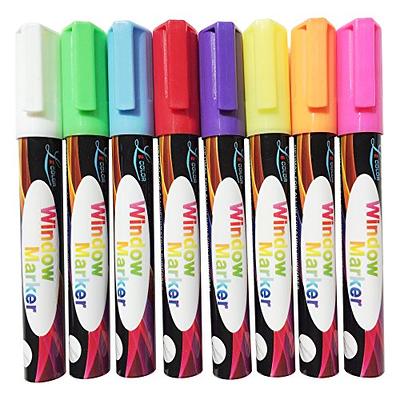MMFB Arts & Crafts Premium Liquid Chalk Markers Medium Size (10 Pens Size  M) w/ 45 Chalkboard Labels, Wet Erase For Nonporous Blackboards