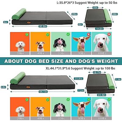  PETSARK Foldable and Portable Outdoor Dog Bed for Large Dog  Orthopedic Cooling Dog Bed for Medium Dog Washable Outdoor Dog Bed  Waterproof Cooling for Traveling : Pet Supplies