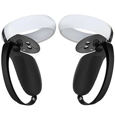 AMVR Controller Grips Compatible with Meta/Oculus Quest 3, Silicone  Accessories Non-Slip Handle Cover, Adjustable Soft Hand Strap Fits Small  and
