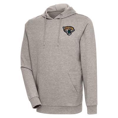 Men's Buffalo Bills Antigua Heathered Navy Action Chenille Pullover Hoodie