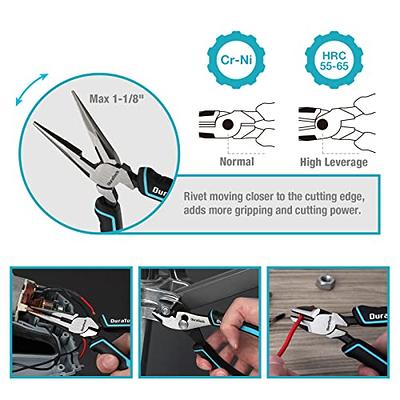 URASISTO 6 pcs Mini Pliers Set - Long, Bent, Needle Nose, Diagonal