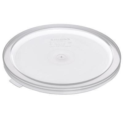 Vigor 12, 18, and 22 Qt. White Round Polypropylene Food Storage Container  Lid