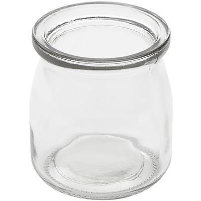 American Metalcraft HMMJ1 1.5 oz. Glass Miniature Hinged Apothecary Jar
