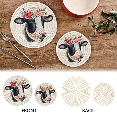 Multipurpose Cotton Pot Holder Cooking Square Potholders Heat Resistant Hot  Pads Table Placemat Kitchen Tool Baking Accessories