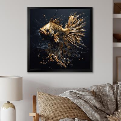 DesignArt Fishing Whimsical Waters II - Animals Metal Wall Art