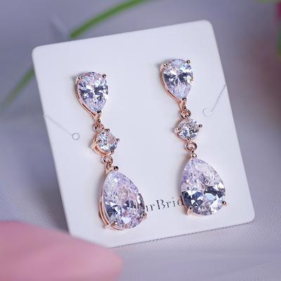 Ben-Amun Jewelry Pearl and Crystal Deco Fan Post Drop Earrings for