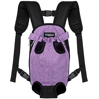 WOYYHO Pet Dog Carrier Backpack Puppy Dog Travel Carrier Front Pack  Breathable Head-Out Backpack Carrier for Small Dogs Cats Rabbits (M (up to  10