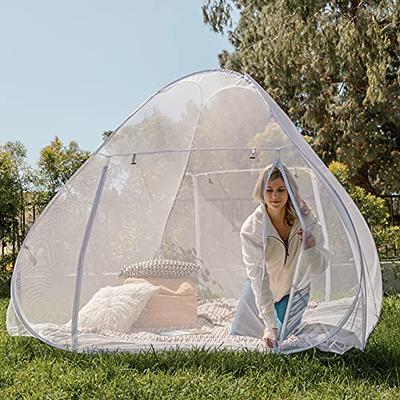 Even Naturals Luxury Mosquito Net Pop Up Tent, Large - for Twin to Queen  Size Bed Tent 