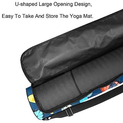 RATGDN Yoga Mat Bag, Butterfly Colorful Pattern Exercise Yoga Mat Carrier  Full-Zip Yoga Mat Carry Bag with Adjustable Strap for Women Men - Yahoo  Shopping