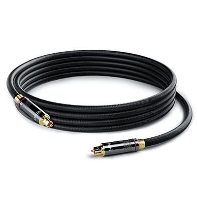 onn. 6' Digital Optical Audio Toslink Sound Bar TV Cable, Black 