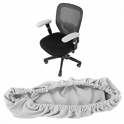 Ntomtuex Linen Office Chair Arm Covers Computer Chair Armrest Pads Covers  Adjustable Desk Chair Arm Covers Wheelchair Armrest Protector, Set of 2