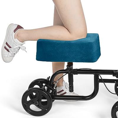 Vive Mobility Knee Scooter Pad Cover - Soft Plush Adult Sheepskin Memory  Foam Cushion, Walker Accessory for Knee Roller, Padded Accessories Leg Cart