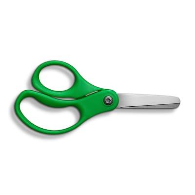 Staples 5 Kids Blunt Tip Stainless Steel Scissors, Straight Handle, Right &  Left Handed (TR55052)