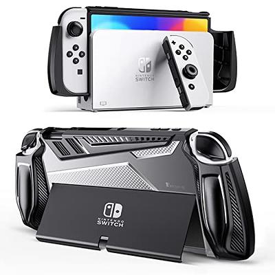 [Improved Version] Dockable Clear Case for Nintendo Switch OLED 2021, FANPL  Protective Case Cover for Switch OLED and Joy Con Controller - Strong and