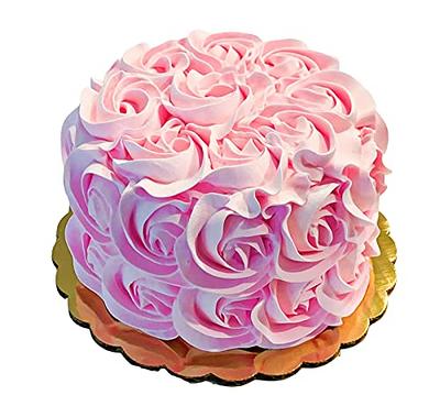 White Rosettes Fake Cake. Fake Frosting. Fake Cake Birthday 