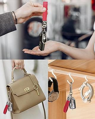 STACCTE Car Keys Keychain, Leather Key Chain, Universal Decorative Car Key  Holder, Anti-lost D-ring, 360 Degree Rotatable Key Fob Keychain, Keychain