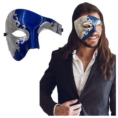 blue and black masquerade masks for men