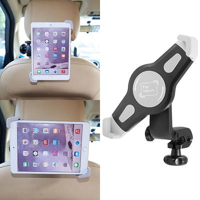 Klsniur Car Headrest Mount, Tablet Headrest Holder, Car Backseat Seat Mount Holder Universal 360° Rotating Adjustable for All 6-10.5 Tablet iPad