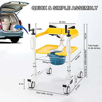 CHAVELLY Transfer Wheelchair Patient Lift, Wheelchair Lift for car,  Transport Chairs for Seniors, Mobility aids for Disabled and Elderly, Move  Patients Easily with Two Cushions - Yahoo Shopping