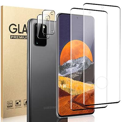 UniqueMe for Samsung Galaxy S21 Plus Screen Protector, 9H Hardness  Fingerprint Unlock Samsung S21+ Tempered Glass + Camera Lens Protector with  Easy