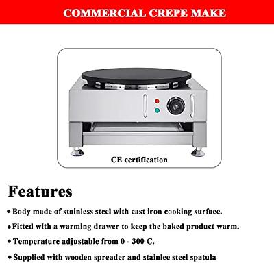 Crepe Maker 40cm Crepe Pan Home Kitchen Griddle Electric Pancake