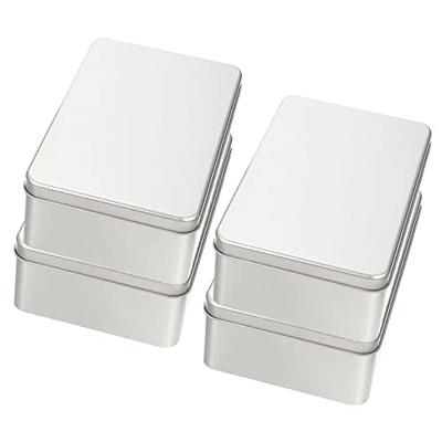 DOITOOL 4pcs Box Boxes Dice Storage Box Organizer with Lid Gift Containers  Metal Storage Box Metal