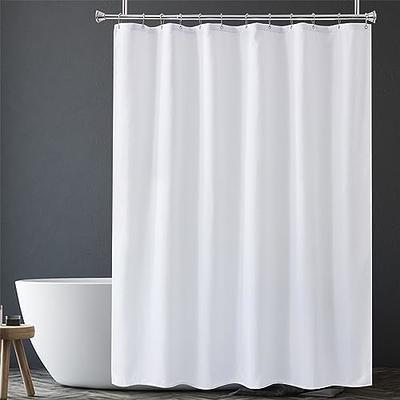 Amazer Ivory Shower Curtain Liner, Ivory Fabric Shower Liner, 2-in