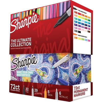 Sharpie Permanent Markers, Fine Point, Assorted Colors, 5 Count - Yahoo  Shopping