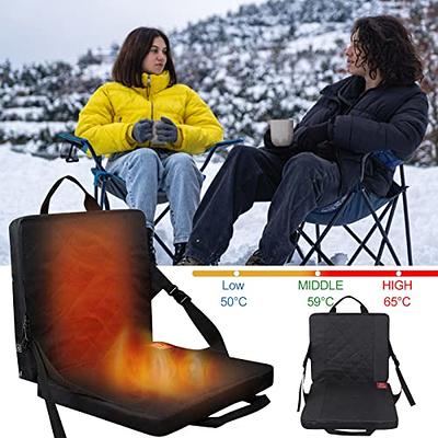 Heated Stadium Seat Cushion with Back