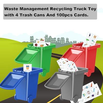 CALEST 4Pcs Mini Trash Can Toy, with 100pcs Recycle Sorting Cards, Garbage  Truck's Trash Cans, The Mini Trash can Model can simulate Garbage  Classification,Mini Curbside Vehicle Garbage Bin Trashcan - Yahoo Shopping