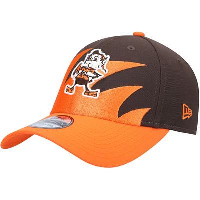 Men's New Era Brown/Orange Cleveland Browns Wordmark Flow 9FIFTY