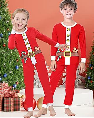 Joyond Boys Girls Christmas Pajamas, Cotton Kids Xmas Santa Pajama Set,  Toddler Pjs Snug-Fit Long Sleeve Sleepwear Pant Set Size 3T 3 Years - Yahoo  Shopping