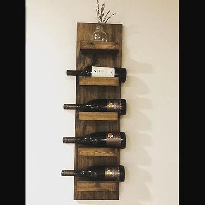 Iron Spice Rack (12) Green Glass Bottles w/cork stops, Wall Mount Complete  Set