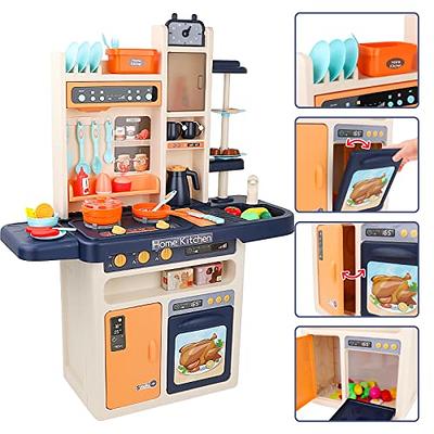 Kitchen Toys Imitated Chef Light Music Pretend Cooking Food Play Dinnerware  Set Safe Cute Children Girl Toy Gift Fun Game Toy Kitchen Sink with