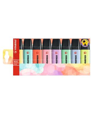 Stabilo Boss Original Pastel Highlighter Set, 8 Pieces - Multi