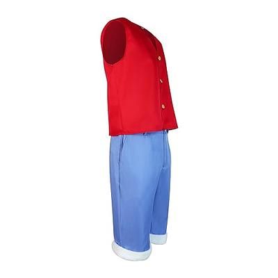 One Piece Monkey D. Luffy Cosplay Costume Outfits Halloween