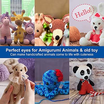 Safety Eyes for Amigurumi Crochet 6-16mm - RuWfpz 6 Sizes Stuffed Animal  Eyes with Washers, 244Pcs Black Plastic Crochet Eyes for Doll Bear Animal -  Yahoo Shopping