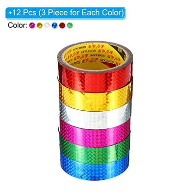 UMETDO 8pcs Colored Masking Tape - Painters Tape, Rainbow Colors Rolls, Kids Art Supplies, Great for Crafts, Labeling, DIY Decorative, 1/2 inch