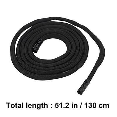 SEWACC Black Shorts 10pcs 51 Inch Drawstring Cords with Easy