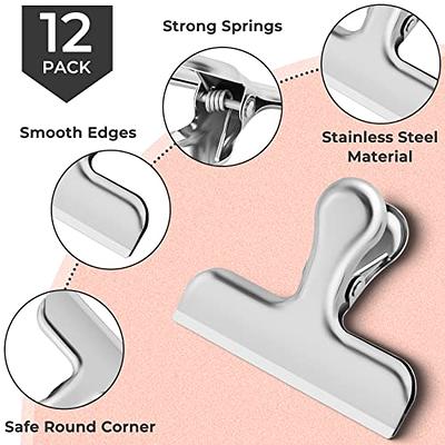 12 Pack Silver Chip Clips Bag Clips Food Clips, Clips for Food Packages,  Round Smooth Edge Air Tight Seal, Bag Clips for Food, Snack Bag Clips for  Office Kitchen Home - Yahoo Shopping