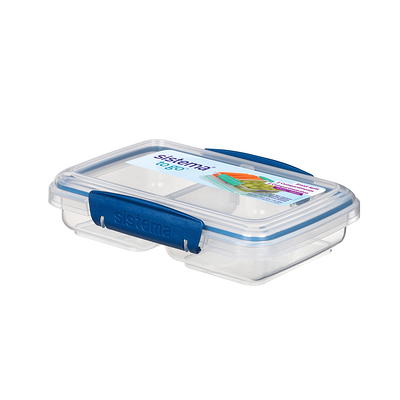 Sistema 1.4 Cup Small Split To Go Food Storage Container, Blue