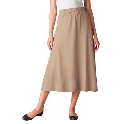 Plus Size Women's 7-Day Knit A-Line Skirt by Woman Within in New