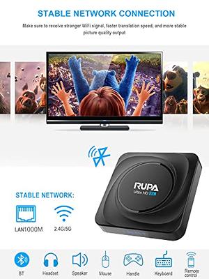 8K Android TV Box 11.0, RUPA Smart TV Box RK3566 4-Core 64 Bits, 8GB RAM