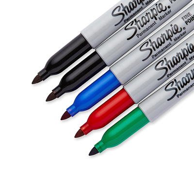 Sharpie Permanent Markers, Fine Point, Assorted Bold Colors, 12 Count 