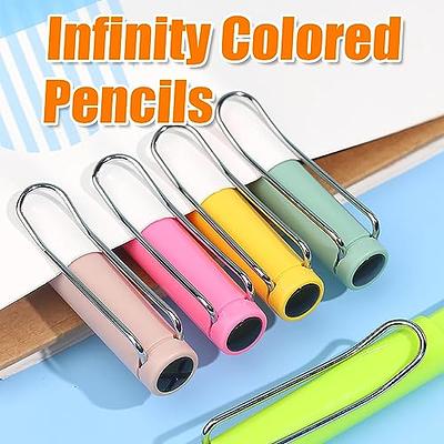 Forever Pencil Colored Infinity Pencil Everlasting Color Pencil with Eraser  for Kids Student Writing Drawing Art Sketch Painting - AliExpress